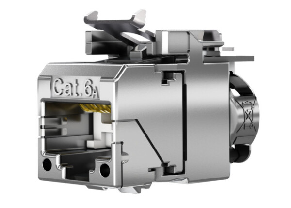 TELEGÄRTNER AMJ-SL Modul Cat.6A, T568B 12 Stück