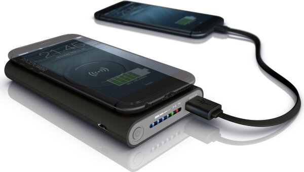 REALPOWER Powerbank RealPower PB 8000 wireless Charger