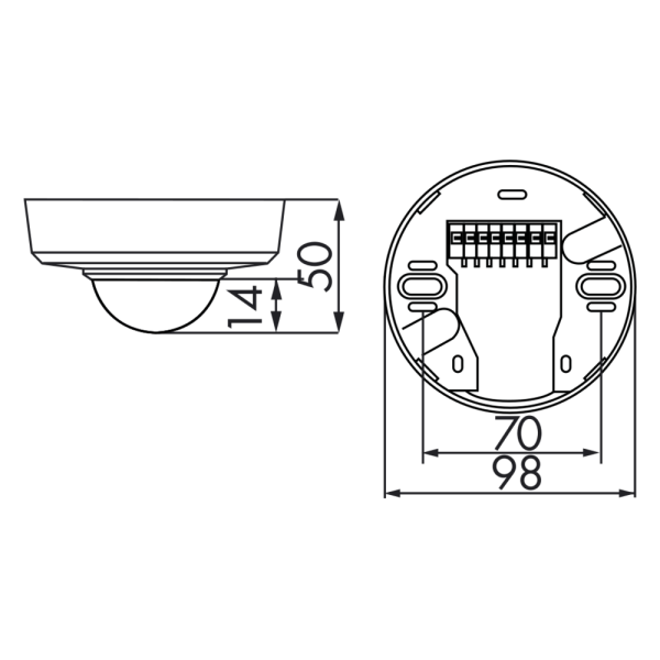 B.E.G. BRUECK ELECTRONIC GMBH BEG Luxomat AP Präsenzmelder 92550 PD2-M-1C-AP 360 reinweiß