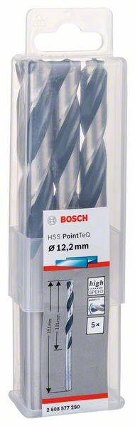 BOSCH Accessories 2608577290 Metall-Spiralbohrer 12.20 mm 1 St.