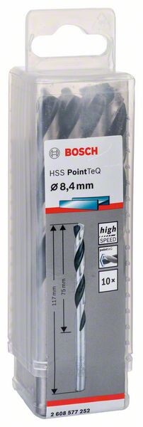 BOSCH Accessories 2608577252 Metall-Spiralbohrer 8.40 mm 1 St.