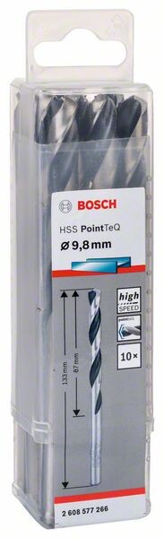 BOSCH Accessories 2608577266 Metall-Spiralbohrer 9.80 mm 1 St.