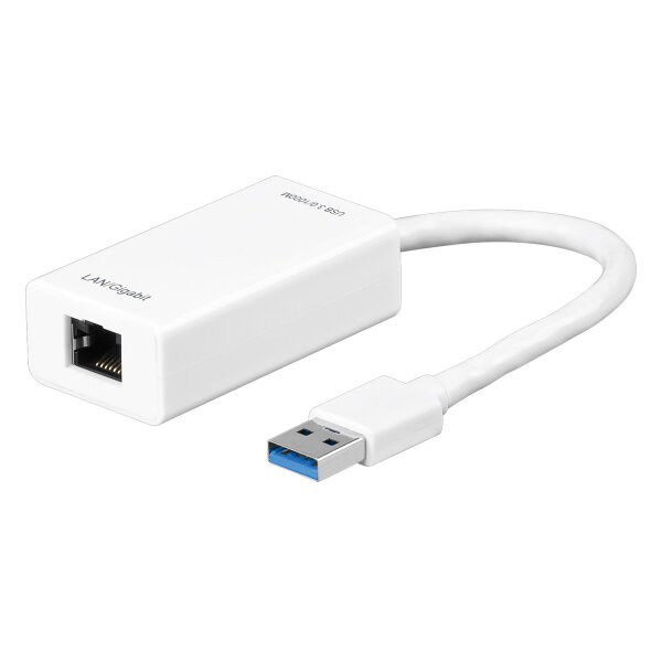 WENTRONIC Goobay USB 3.0 Gigabit Ethernet Netzwerkkonverter, 0.1 m - zum Anschluss eines PC/MAC mit