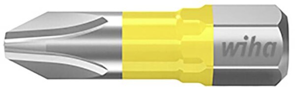 WIHA 7011Y Y-Bit PH2 x 25 mm Kreuzschlitz-Bit PH 2 Molybdän-Vanadium-Stahl gehärtet 5 St.