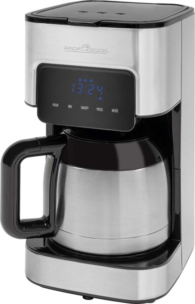 CLATRONIC Profi Cook PC-KA 1191 Kaffeemaschine Schwarz/Edelstahl Fassungsvermögen Tassen=10