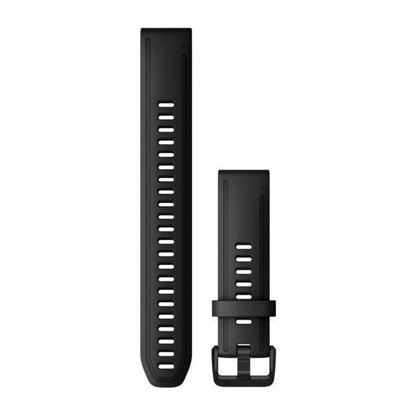 GARMIN Ersatzarmband QuickFit 20 XL Silikon Schwarz/Grau (010-12942-00)