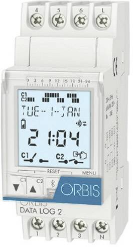 ORBIS ZEITSCHALTTECHNIK DATA LOG 2 230 V Hutschienen-Zeitschaltuhr digital 250 V/AC