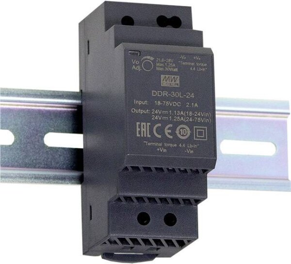 MEAN WELL DDR-30L-5 Hutschienen-DC/DC-Wandler (DIN-Rail) 5 V/DC 6 A 30 W 1 x