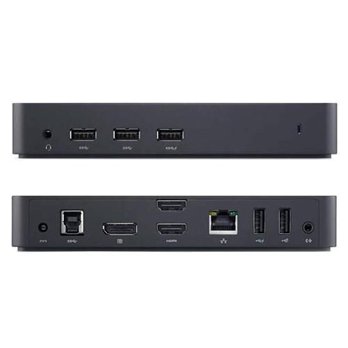 DELL USB 3.0-Dockingstation D3100 SWI - Verkabelt - USB 3.2 Gen 1 (3.1 Gen 1) Type-A - 3,5 mm - USB