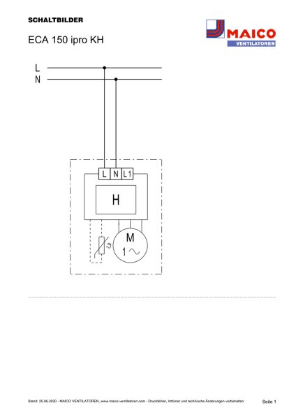 MAICO Zweistufiger ECA 150 ipro KH Kleinraumventilator,DN 150,0084.0095