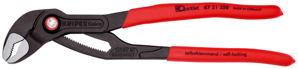 KNIPEX Wasserpumpenzange 46 mm 250 mm Knipex Cobra QuickSet 87 21 250