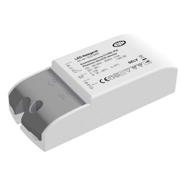 EVN NG 24V/DC -0,1-25W -IP20 - SLD2425 Primär: 220-240V/AC dimmbar SLD2425