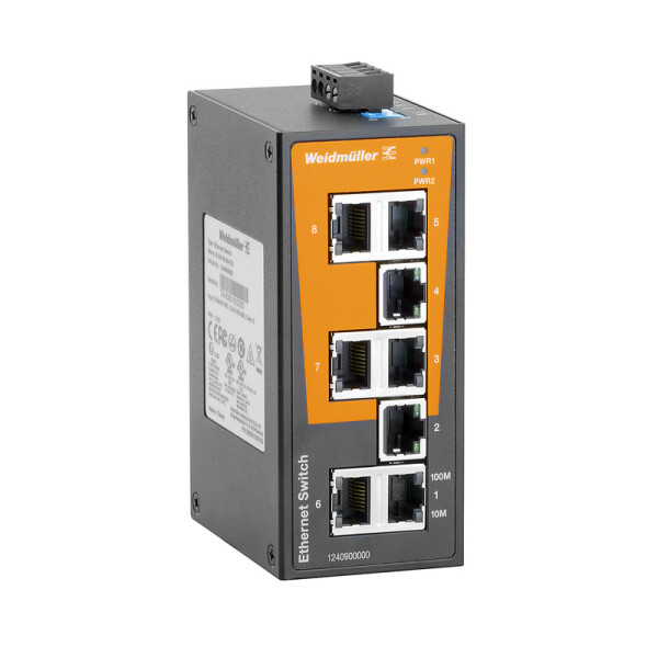 WEIDMUELLER Industrieswitch unmanaged Weidmüller IE-SW-BL08-8TX Anzahl Ethernet Ports 8