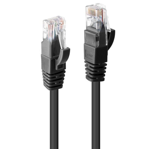 LINDY - Netzwerkkabel - RJ-45 (M) bis RJ-45 (M) - 50cm - UTP - CAT 6 - geformt, ohne Haken, verseilt