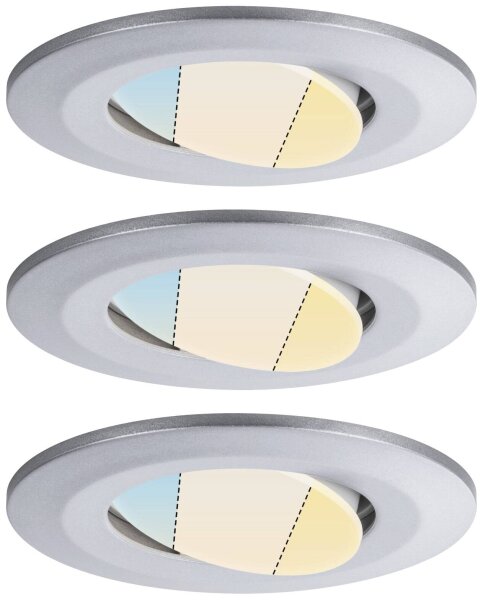 PAULMANN 93095 Calla WhiteSwitch LED-Einbauleuchte LED 15 W Chrom (matt)