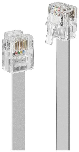 LINDY RJ-12 Kabel 6/6  50m  pol. St., 50m