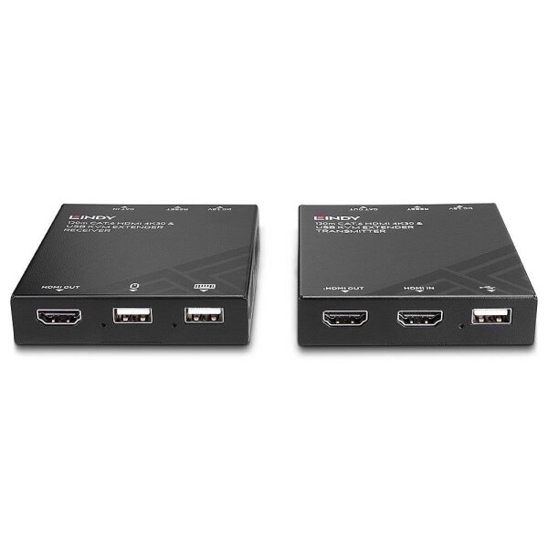 LINDY 120m Cat.6 HDMI 4K30 & USB KVM Extender