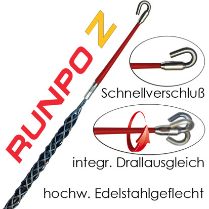 RUNPOTEC RUNP RunpoZ 6-9mm Kabelziehstrumpf 20273