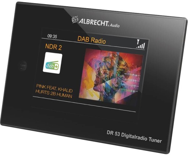 ALBRECHT DR 53, Digitalradio Tuner, DAB+/UKW, Bluetooth, schwarz