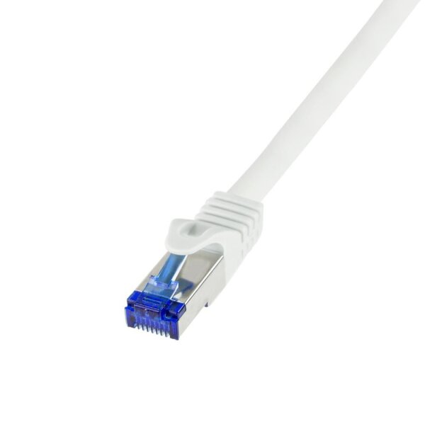 LOGILINK C6A021S RJ45 CAT 6a S/FTP 0.5 m Weiß 1 St.