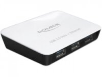 DELOCK Net Hub USB3.0  3Port DELOCK + Gigabit LAN +...