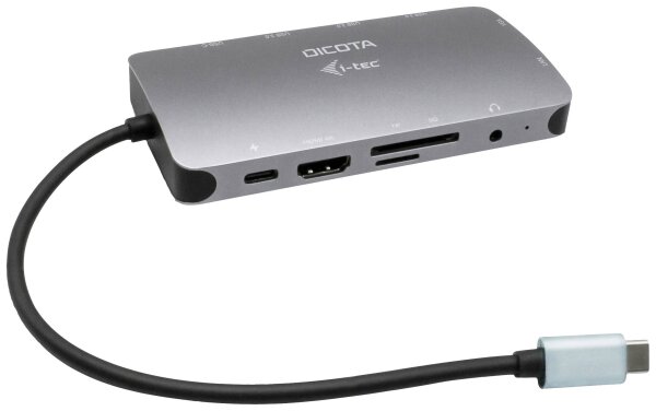 DICOTA USB-C Portable 10-in-1 Docking Station HDMI/PD 100W