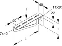 NIEDAX GROUP NIED Wandausleger verzinkt         410MM **...