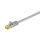 WENTRONIC Goobay RJ45 Patchkabel CAT 6A S/FTP (PiMF), 500 MHz mitCat.7 Rohkabel [1m, Grau] (49756)