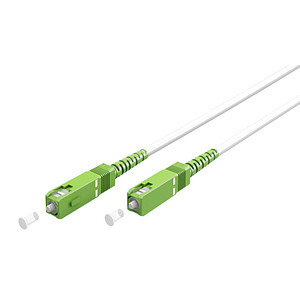 Goobay 59595 Glasfaserkabel 2 m SC/APC FTTH OS2 Weiß (59595)