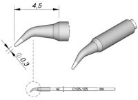 JBC Tools C115105 Lötspitze Rundform, gebogen...