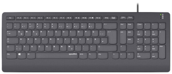 SPEED-LINK Speedlink Tastatur HI-GENIC, Antibakteriell, schwarz retail