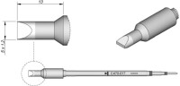 JBC Tools C470017 Lötspitze Meißelform, gerade...