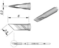 JBC Tools C105112 Lötspitze Klingenform, gerade...