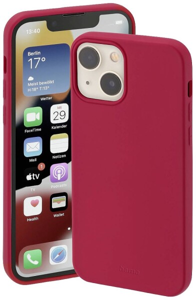 HAMA Finest Feel Cover Apple iPhone 14 Plus Rot