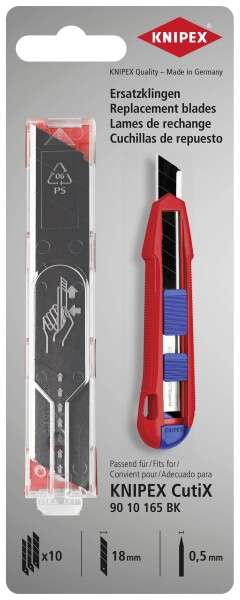 KNIPEX 90 10 165 E02 KNIPEX 90 10 165 E02 Ersatzklingen für 90 10 165 BK (10x) 119 mm 10 St.