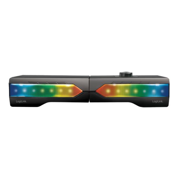 LOGILINK Mobile Soundbar mit Party-Light, 2in1 Gaming Sound