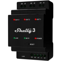 SHELLY Pro 3, WLAN & LAN Schaltaktor