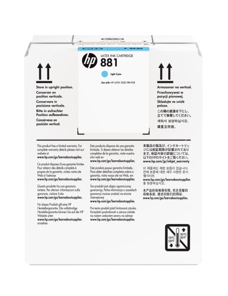 HP 881 hell Cyan Tintenpatrone