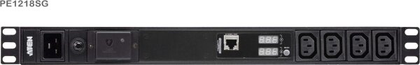 ATEN PE1218SG 1U Basis PDU mit Messfunktion und Überspannungsschutz