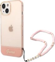 GUESS PC/TPU Camera Outline Translucent Case with Strap...