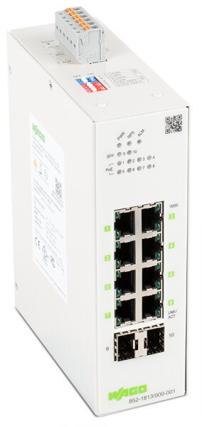 WAGO Lean-Managed-Switch 8-port 1000BASE-T 2S