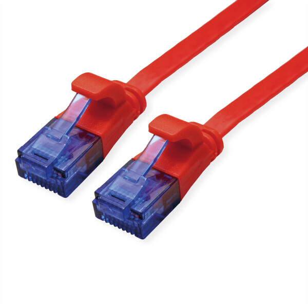 VALUE 21992020 RJ45 Netzwerkkabel, Patchkabel CAT 6a U/UTP 0.50 m Rot 1 St.