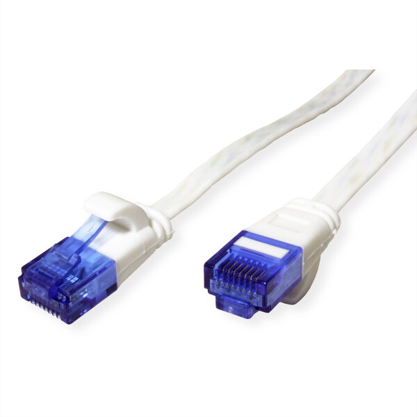 VALUE 21992060 RJ45 Netzwerkkabel, Patchkabel CAT 6a U/UTP 0.50 m Weiß 1 St.