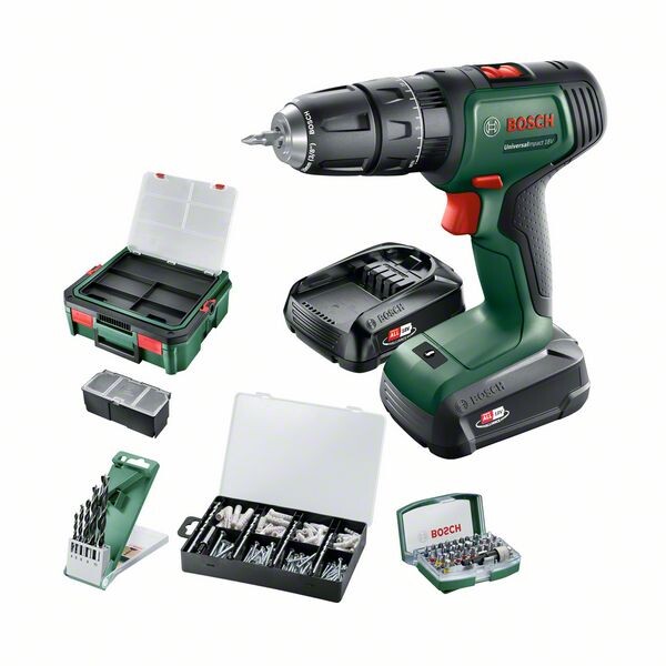 BOSCH 06039D4107 Universal Schlag 18V + SystemBox