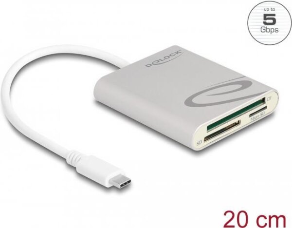 DELOCK Card Reader USB Type-CÖ für Compact Flash, SD