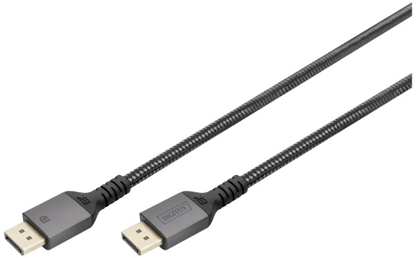 DIGITUS DisplayPort Anschlusskabel 2m Aluminium schwarz