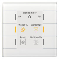 MDT Glastaster II Smart mit Farbdisplay, Weiß...