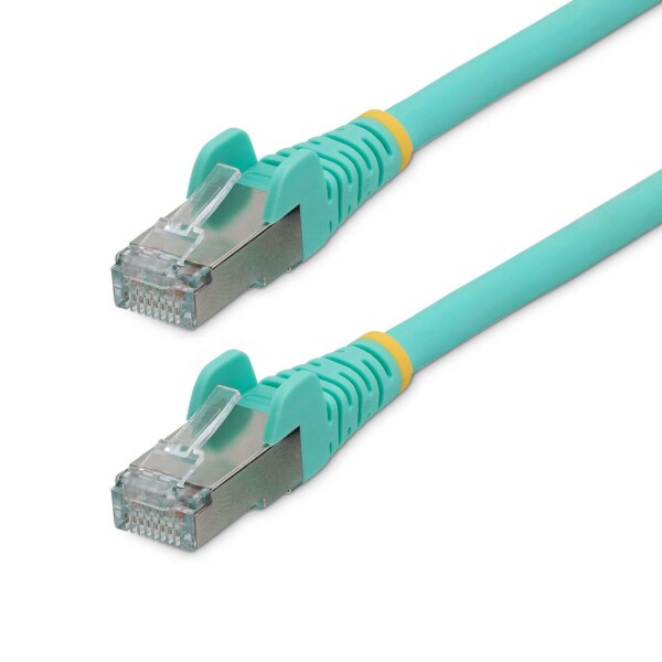 STARTECH.COM 1m CAT6a Kabel LSZH 10 Gigabit RJ45 LAN Kabel SFTP Patchkabel CAT6a Verlegekabel Abgesc