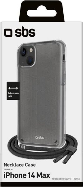 SBS Necklace Case für iPhone 14 Plus black ( TESCROPEIP1467K )