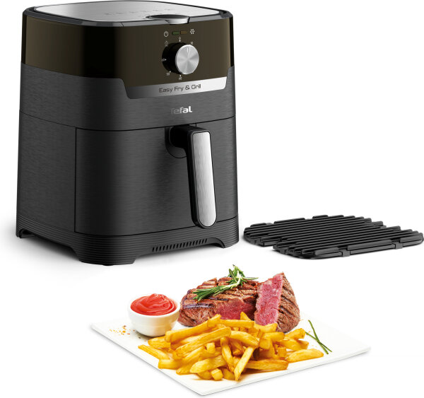 TEFAL EY5018 easy fry & grill Heißluft-Fritteuse XL Classic schwarz